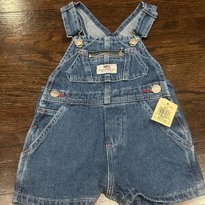 RALPH LAUREN POLO OSHGOSH DENIM ROMPER OVERALLS